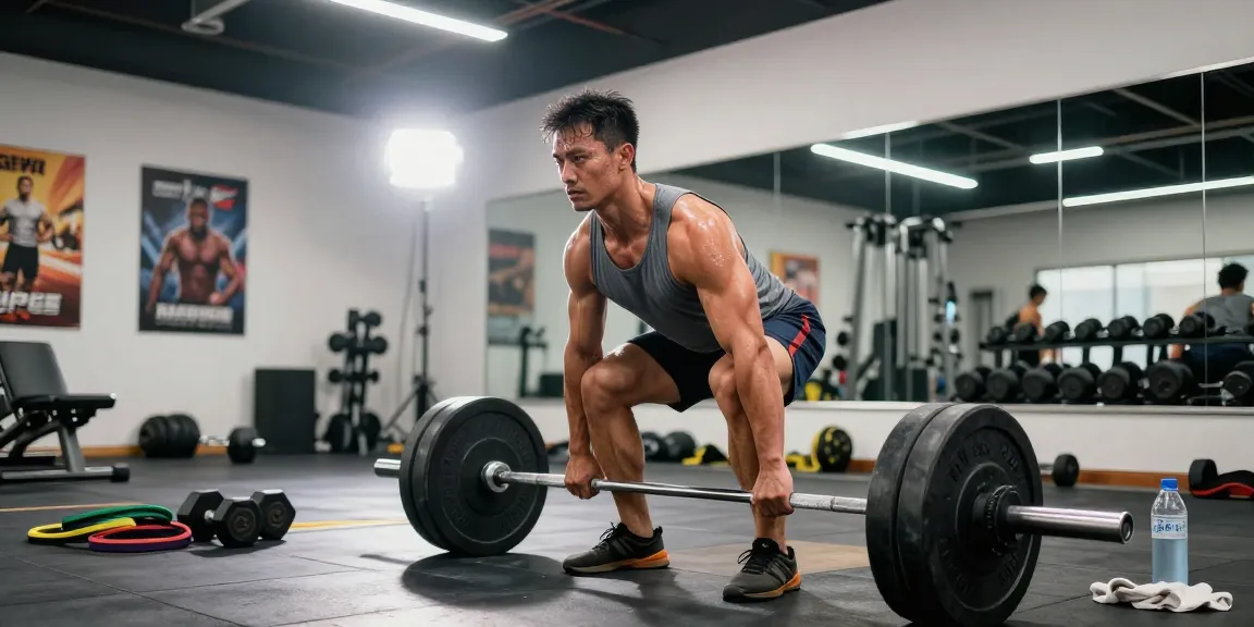 Anabolika kaufen und stark im Fitnessstudio trainieren mit Gewichten.