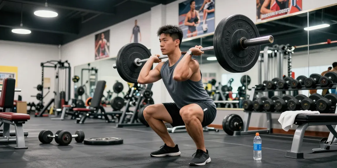 Utionon Steroide für Muskelaufbau: Athlet beim Krafttraining im Fitnessstudio